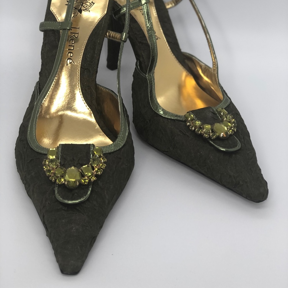J. Renee Rachele Jeweled High Heel Shoes
